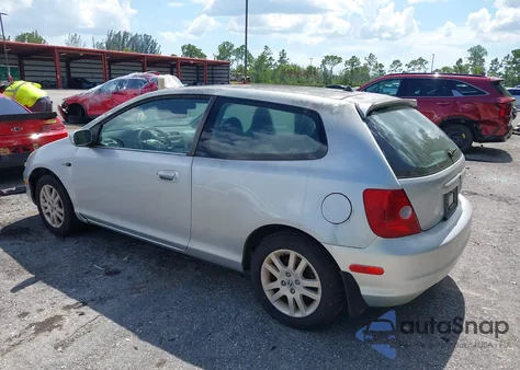 2002 Honda Civic Si из США, поврежденный, VIN SHHEP33572U301975